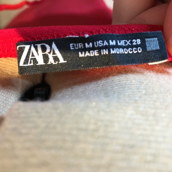 Zara Red Midi dress women’s size M - Picture 5 of 11